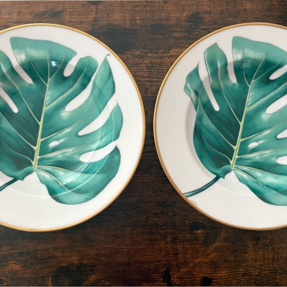 Hermes Passifolia Soup Plate - set of 2
